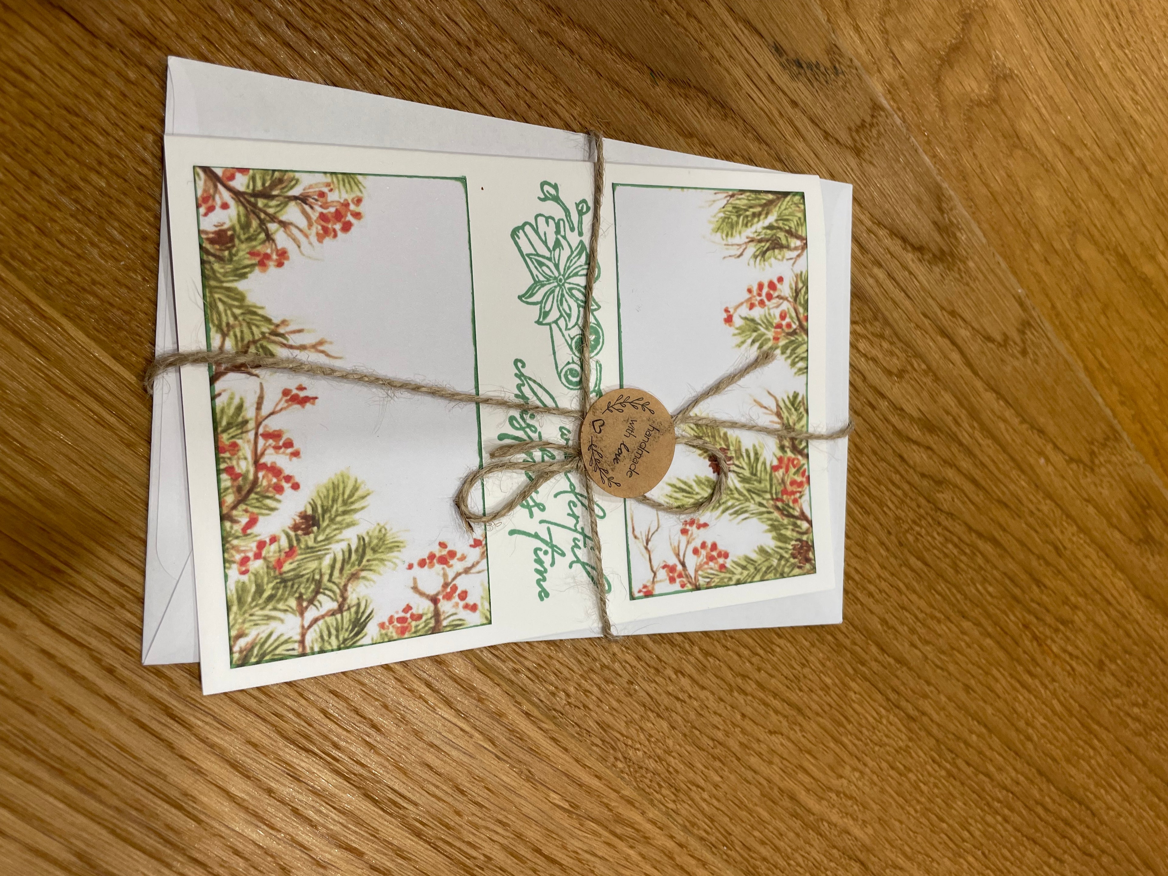 liebevoll handgefertigten Weihnachtskarten