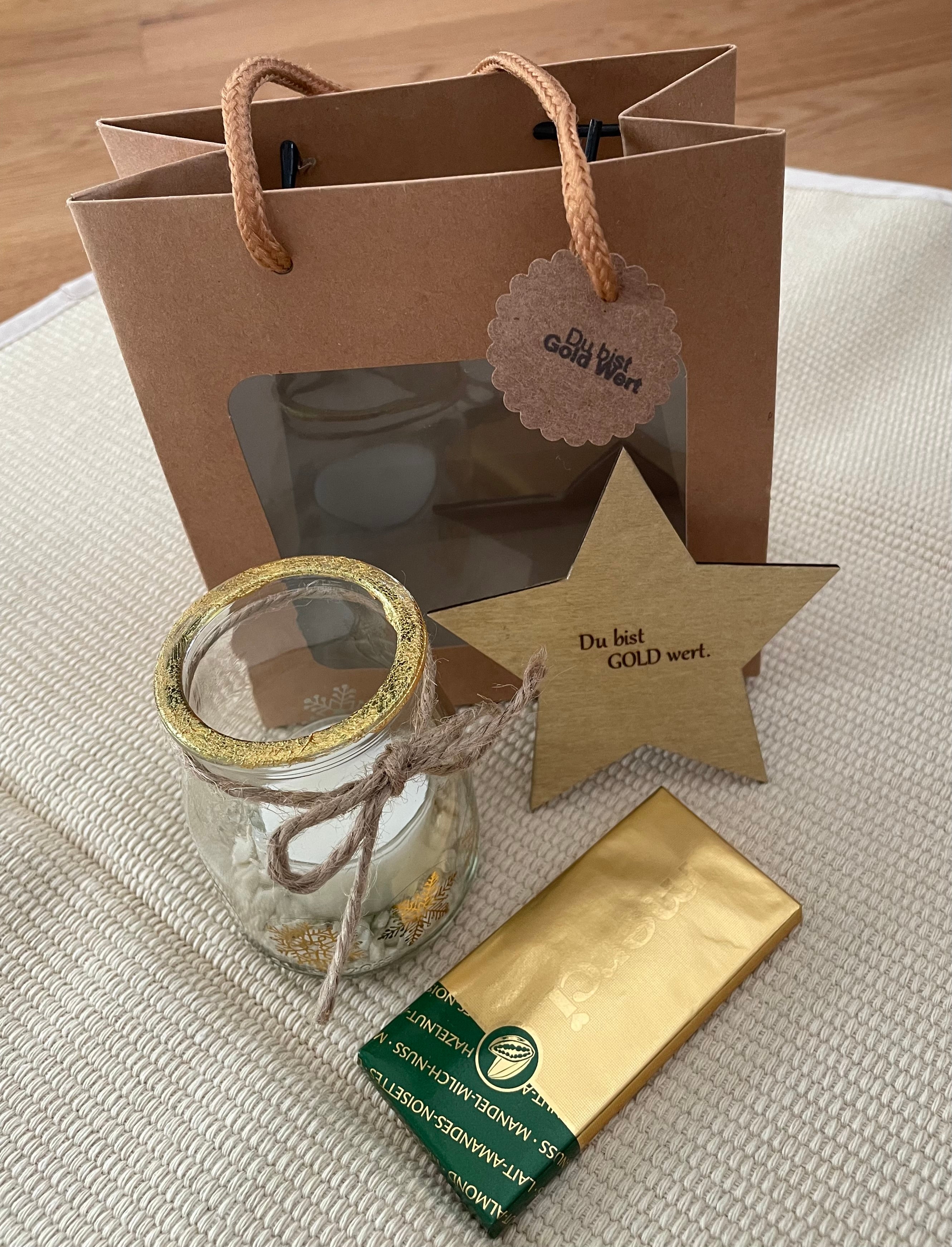 Geschenk Set „Du bist Gold wert“