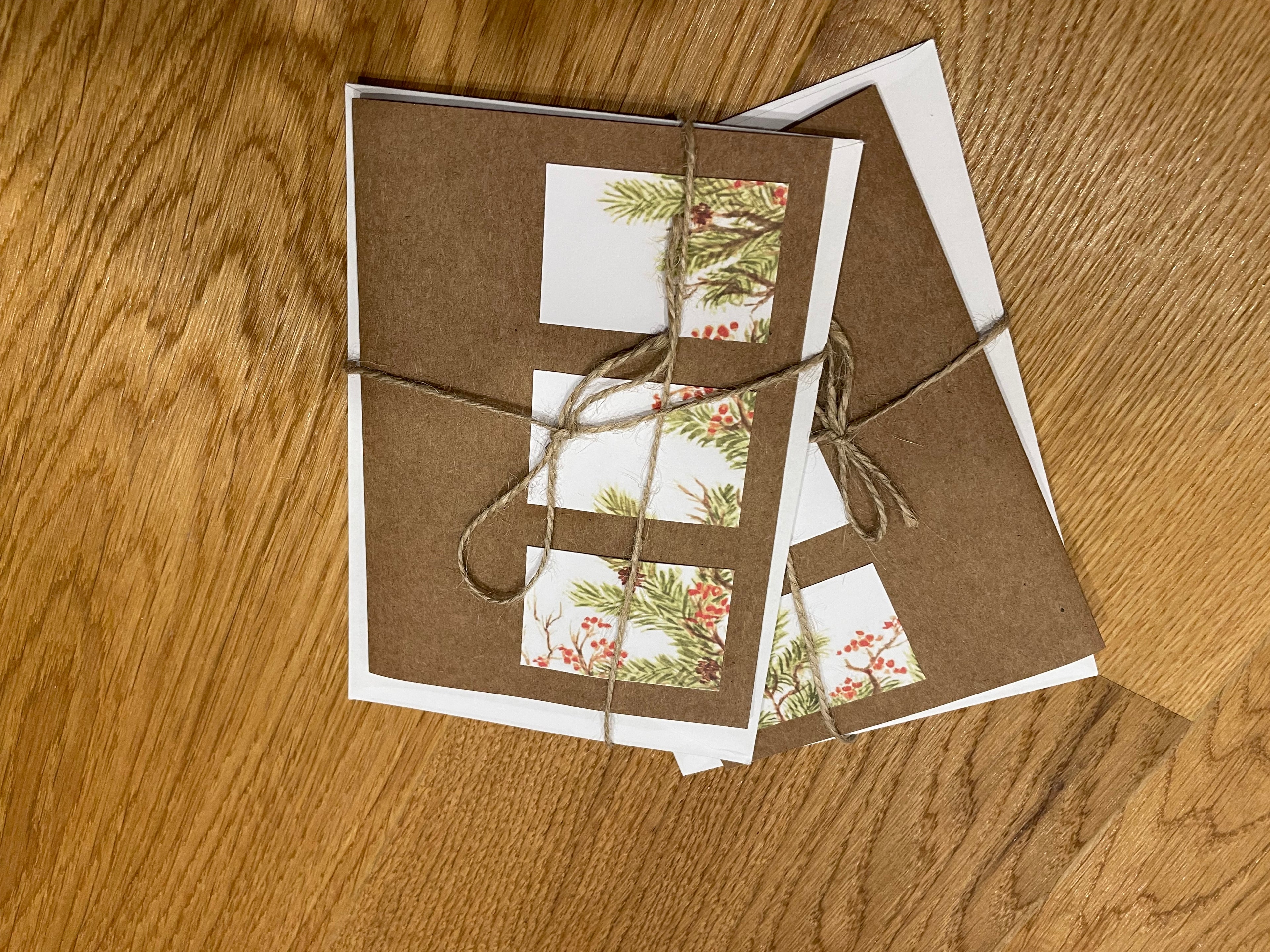 liebevoll handgefertigten Weihnachtskarten