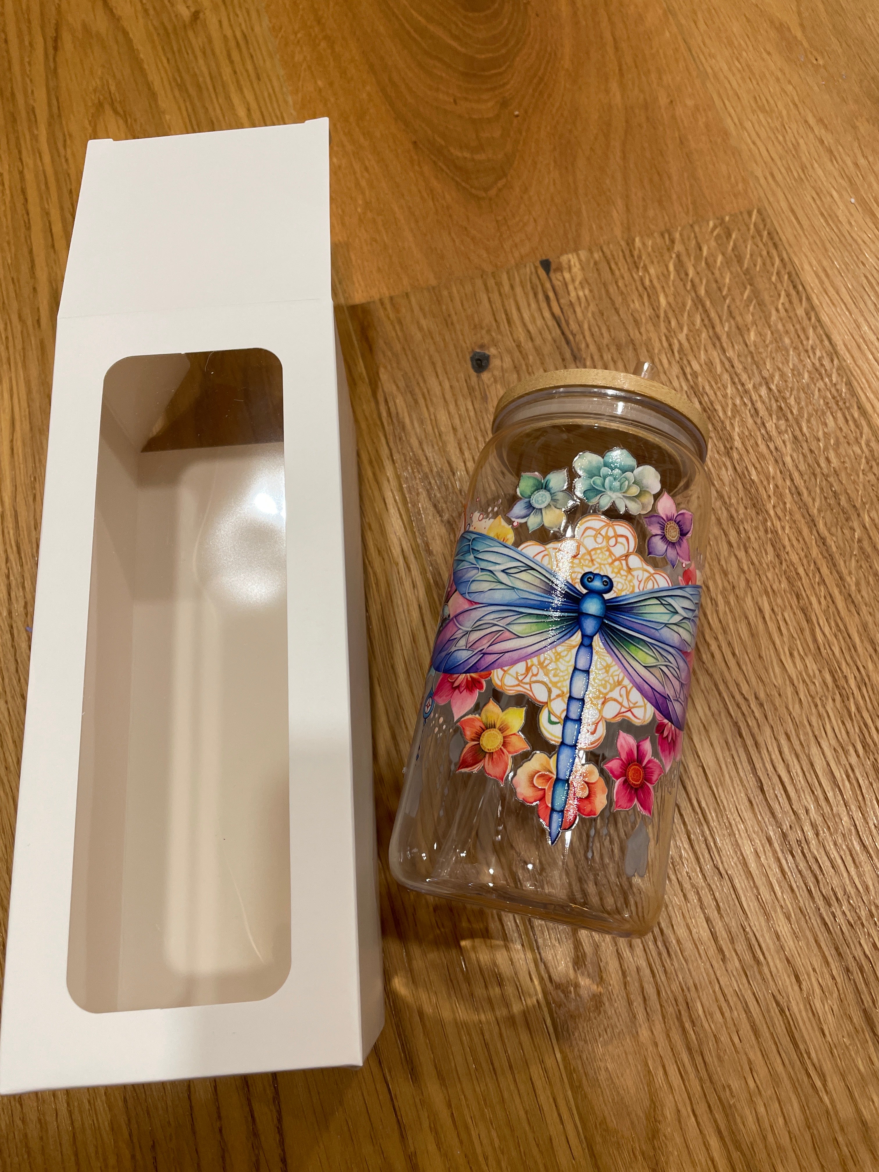 Wiederverwendbarer Trinkbecher mit Bambusdeckel & Strohhalm – stylisch, praktisch & perfekt für unterwegs!