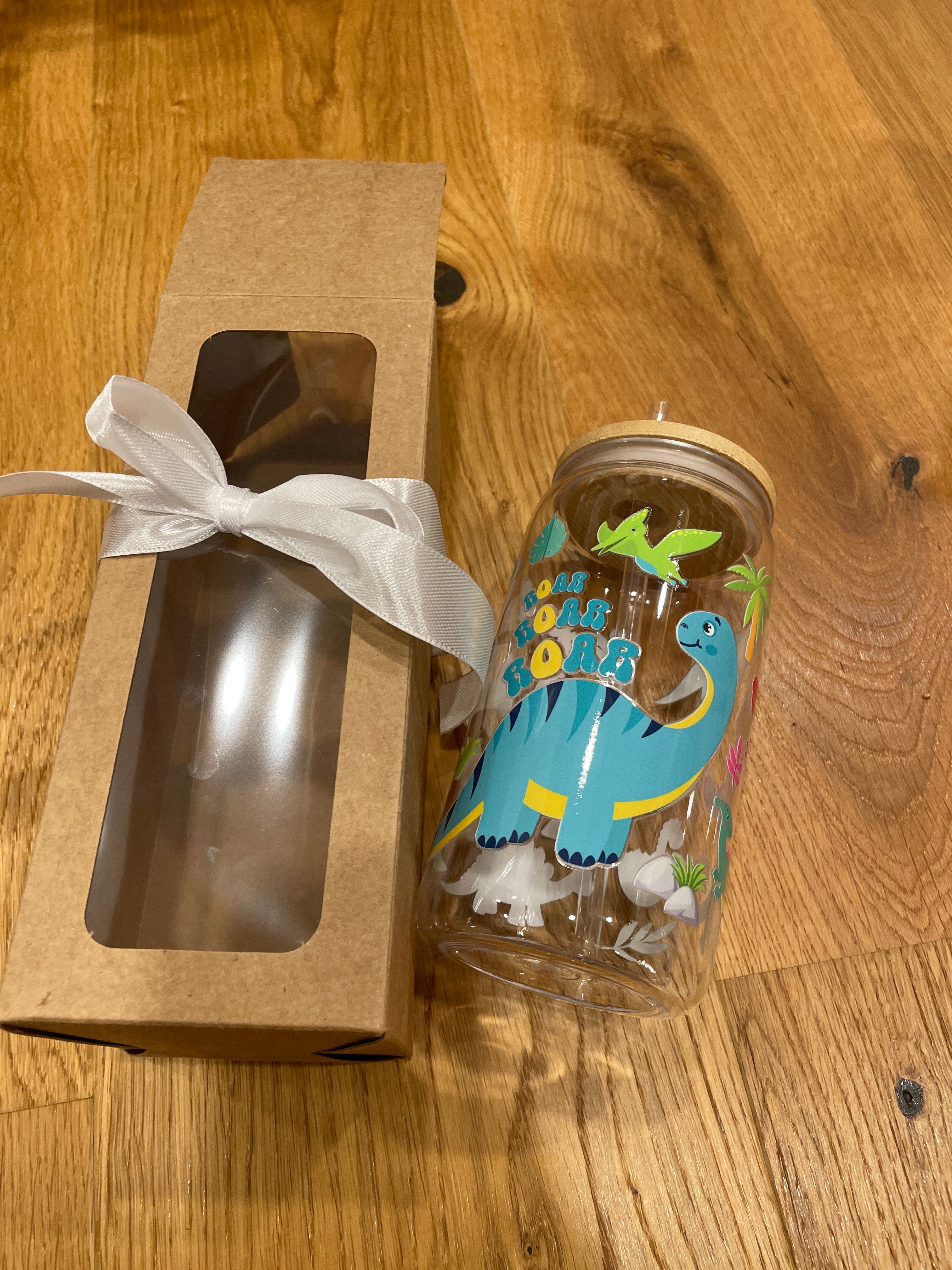 Wiederverwendbarer Trinkbecher mit Bambusdeckel & Strohhalm – stylisch, praktisch & perfekt für unterwegs!