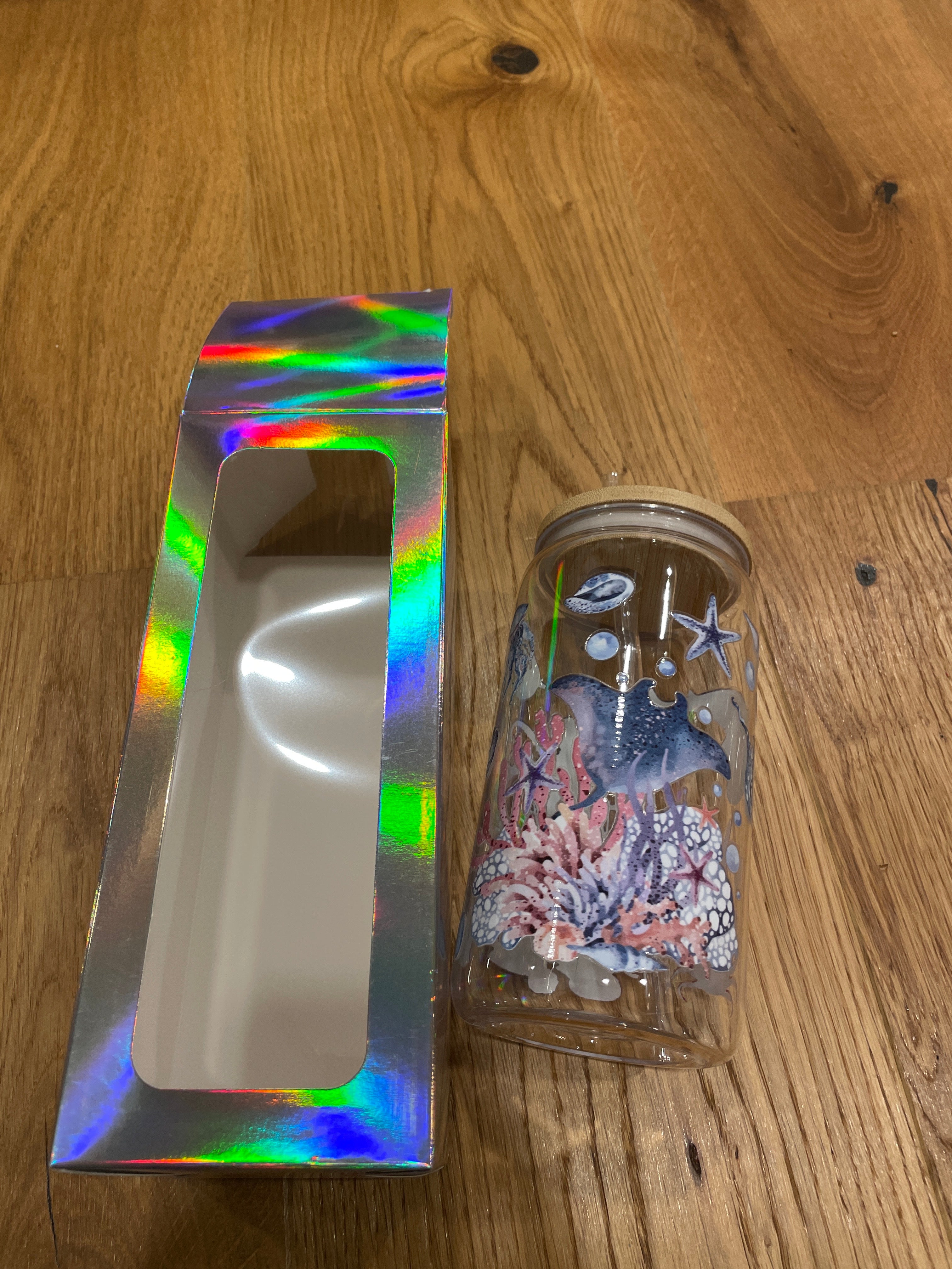 Wiederverwendbarer Trinkbecher mit Bambusdeckel & Strohhalm – stylisch, praktisch & perfekt für unterwegs!