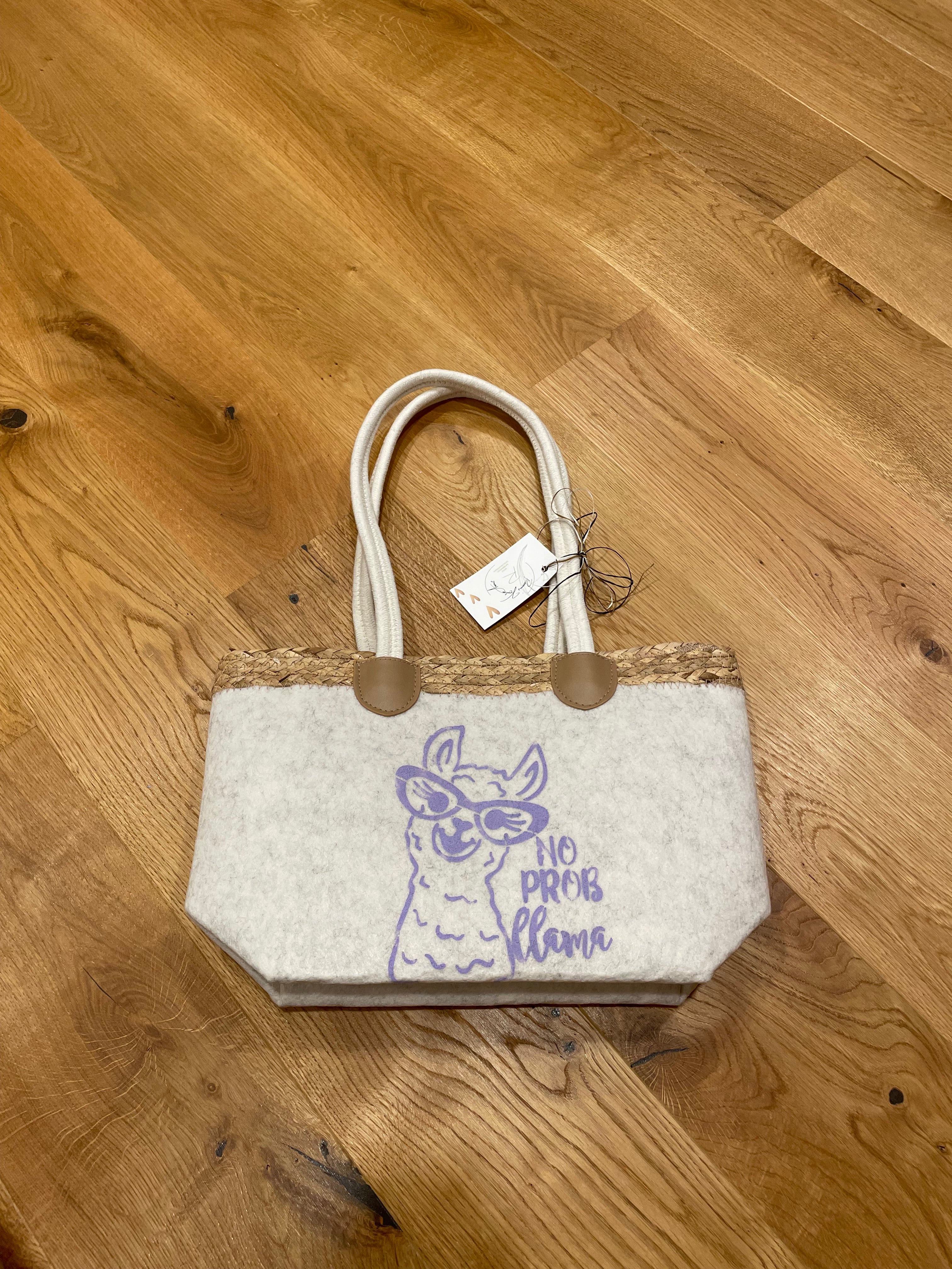 Modische Filz-Damentasche