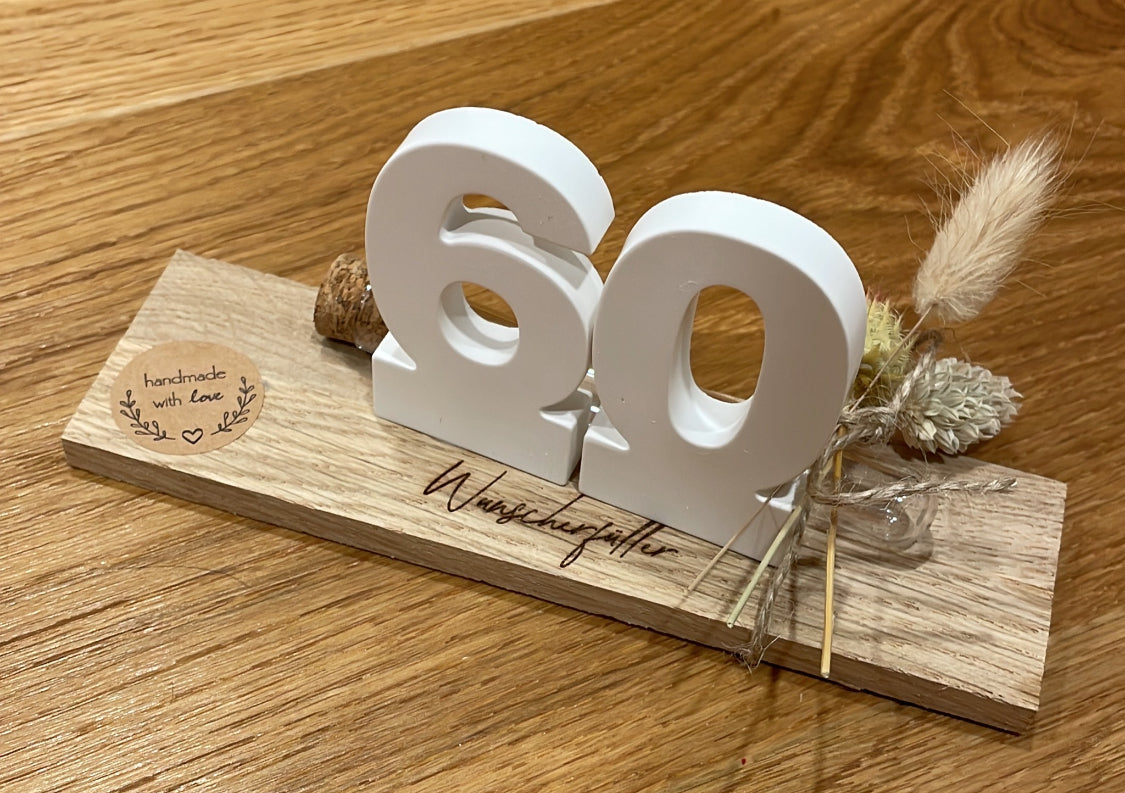 Wunscherfüller zum 60er – Handgemachtes Geschenk mit Herz 🎉