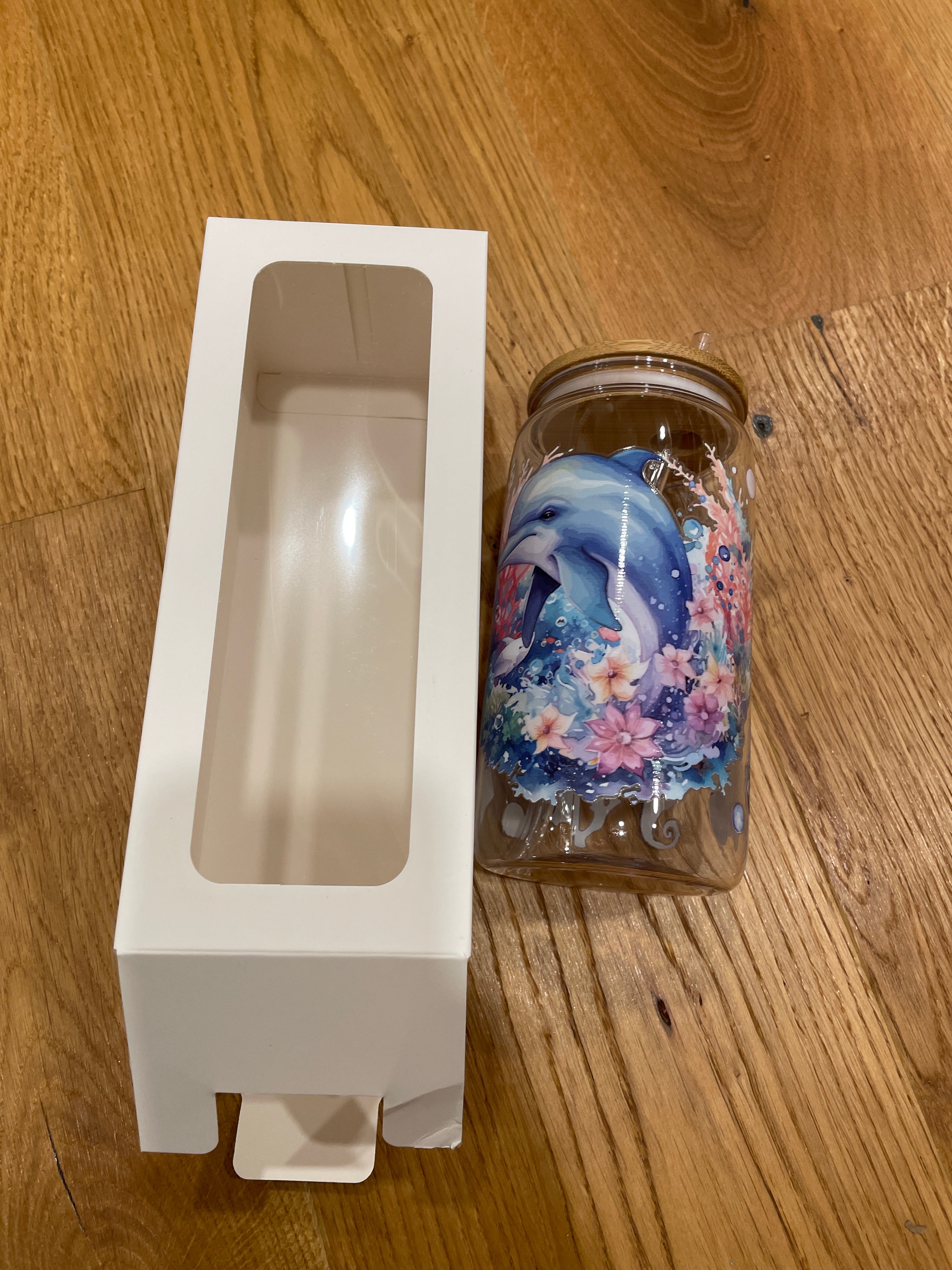 Wiederverwendbarer Trinkbecher mit Bambusdeckel & Strohhalm – stylisch, praktisch & perfekt für unterwegs!