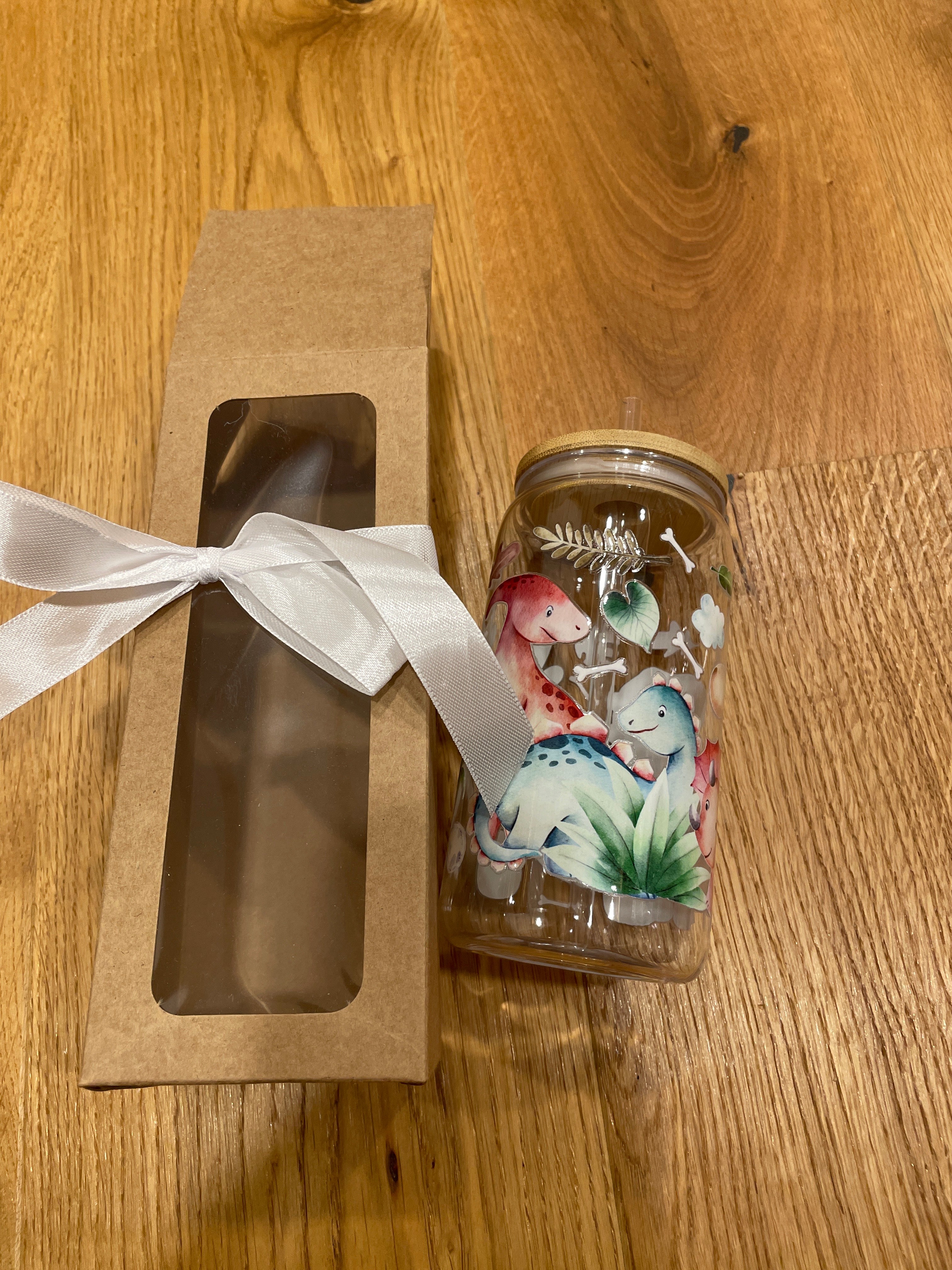 Wiederverwendbarer Trinkbecher mit Bambusdeckel & Strohhalm – stylisch, praktisch & perfekt für unterwegs!