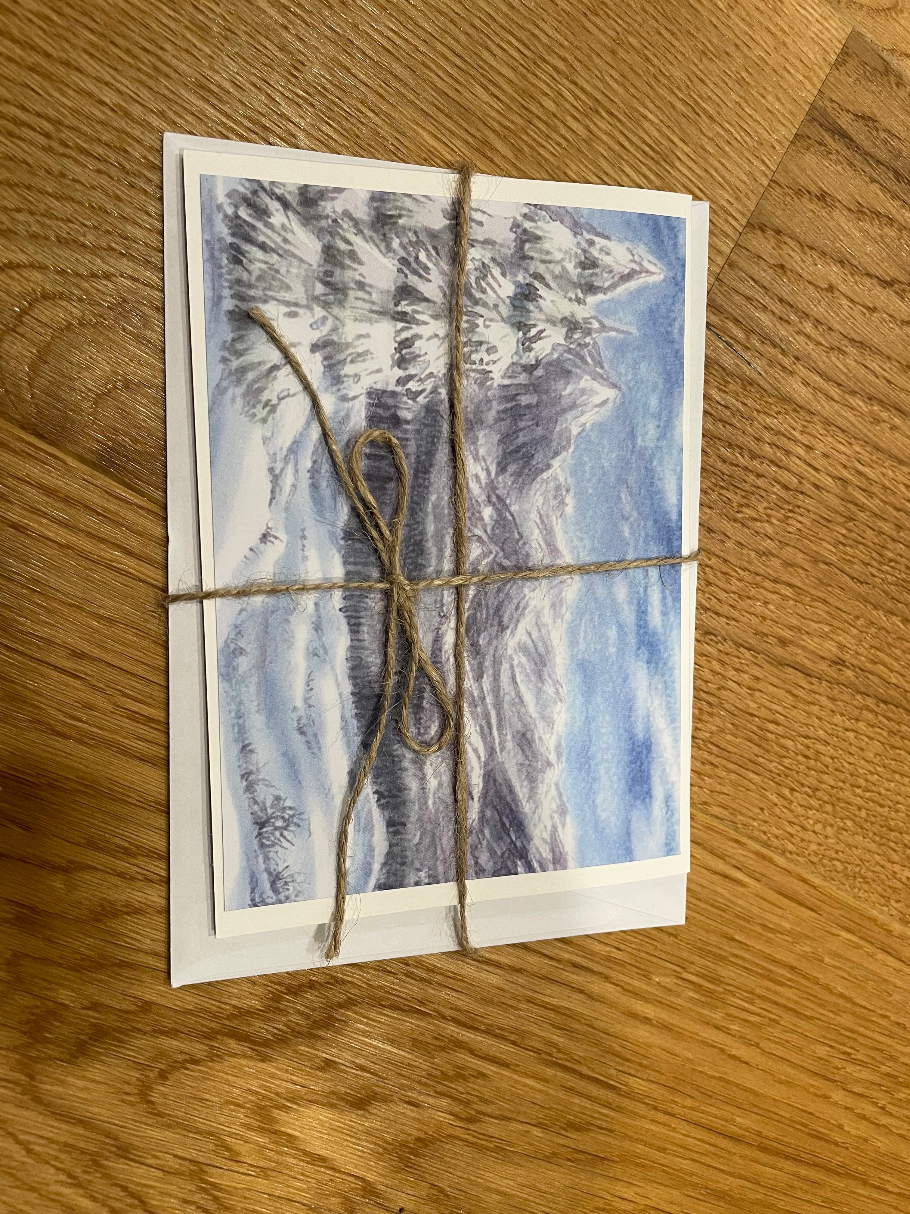 liebevoll handgefertigten Weihnachtskarten