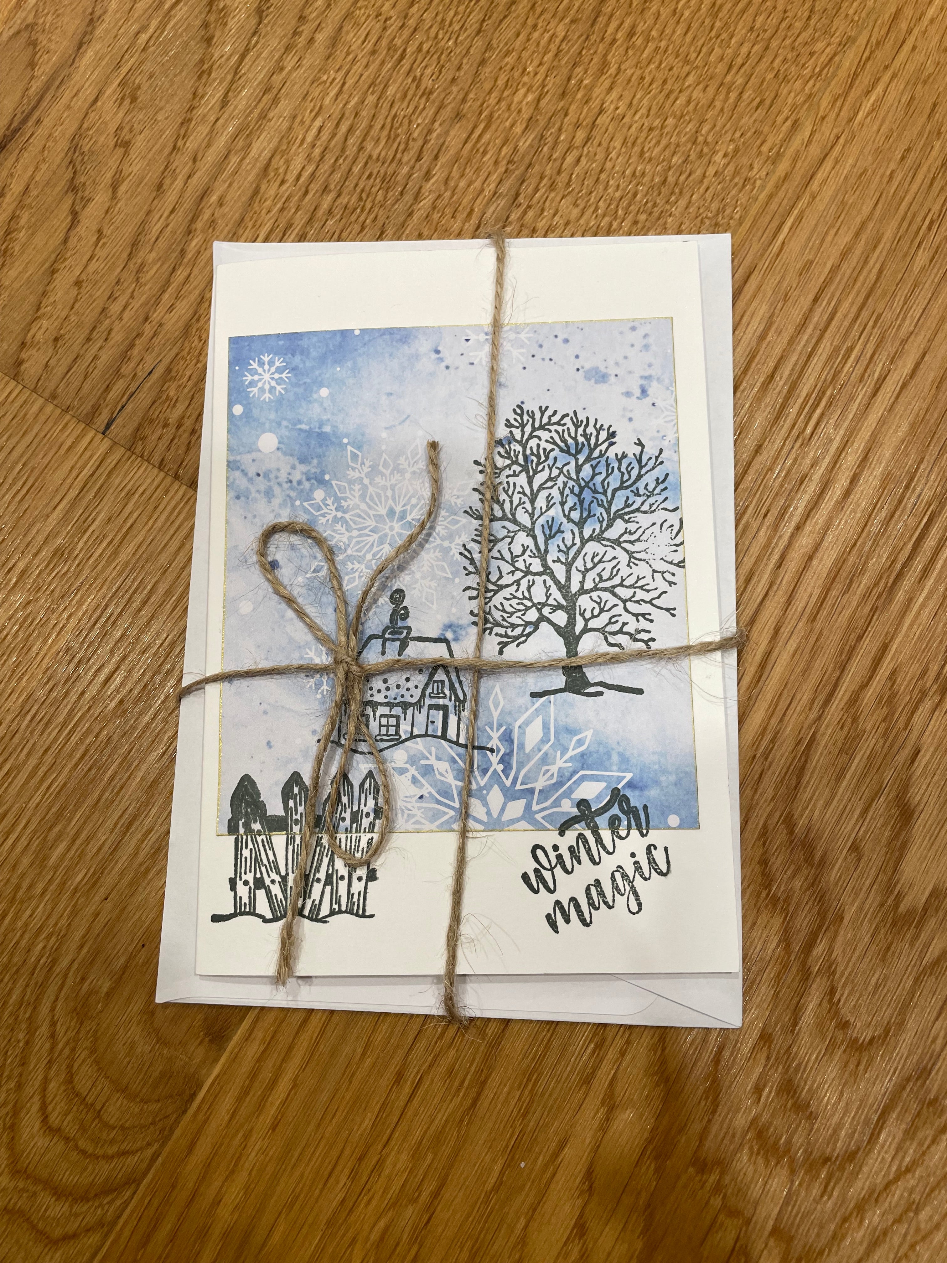 liebevoll handgefertigten Weihnachtskarten