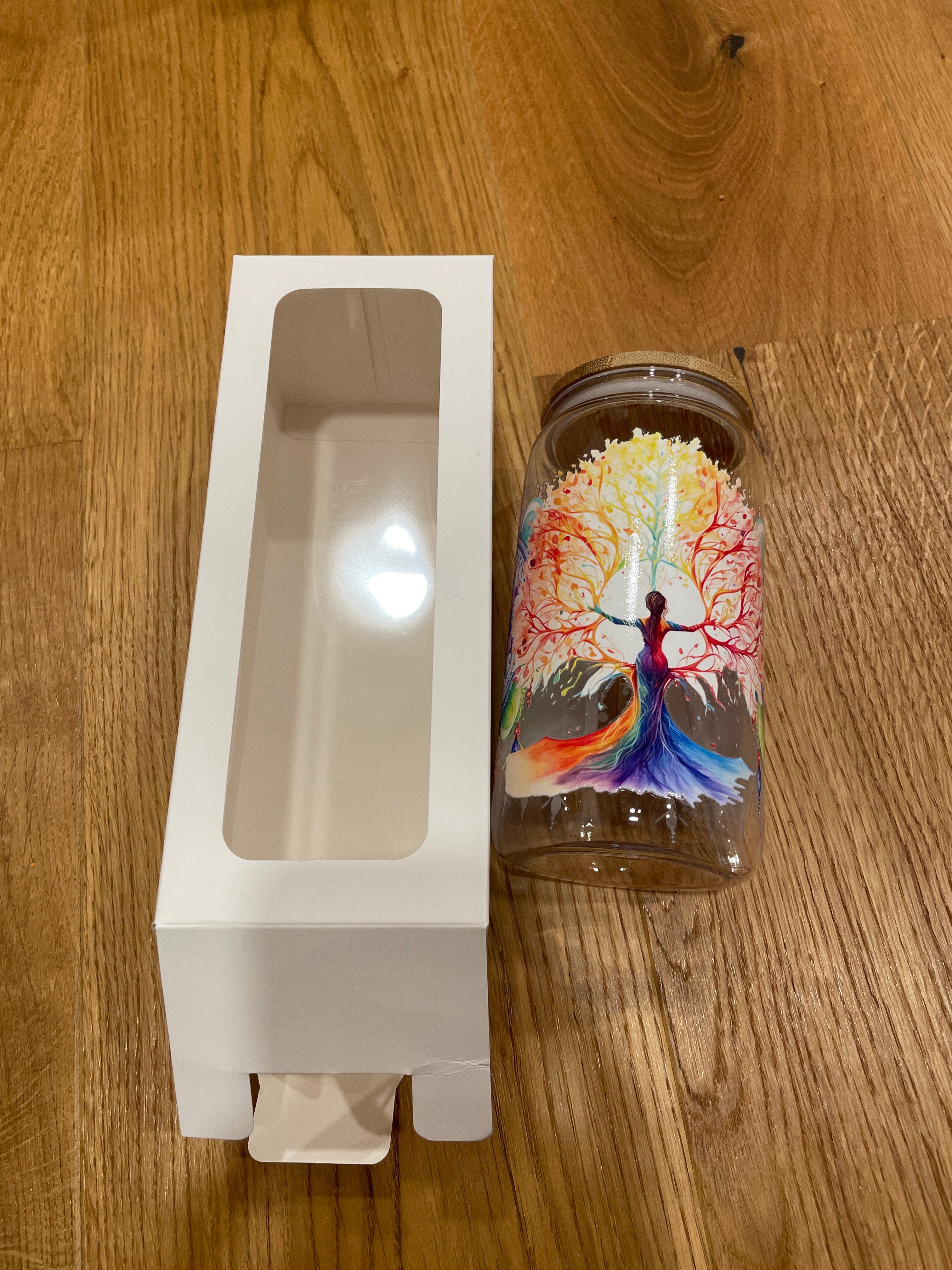 Wiederverwendbarer Trinkbecher mit Bambusdeckel & Strohhalm – stylisch, praktisch & perfekt für unterwegs!