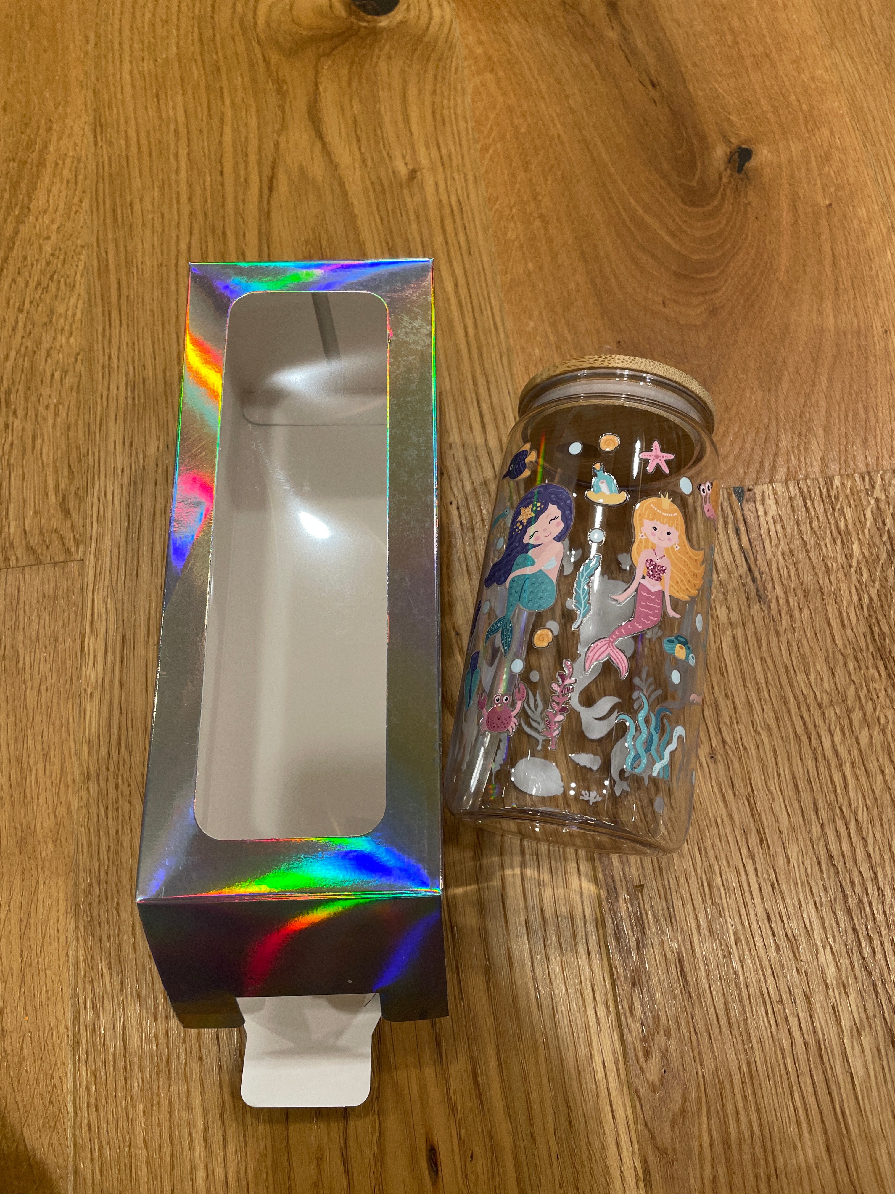 Wiederverwendbarer Trinkbecher mit Bambusdeckel & Strohhalm – stylisch, praktisch & perfekt für unterwegs!