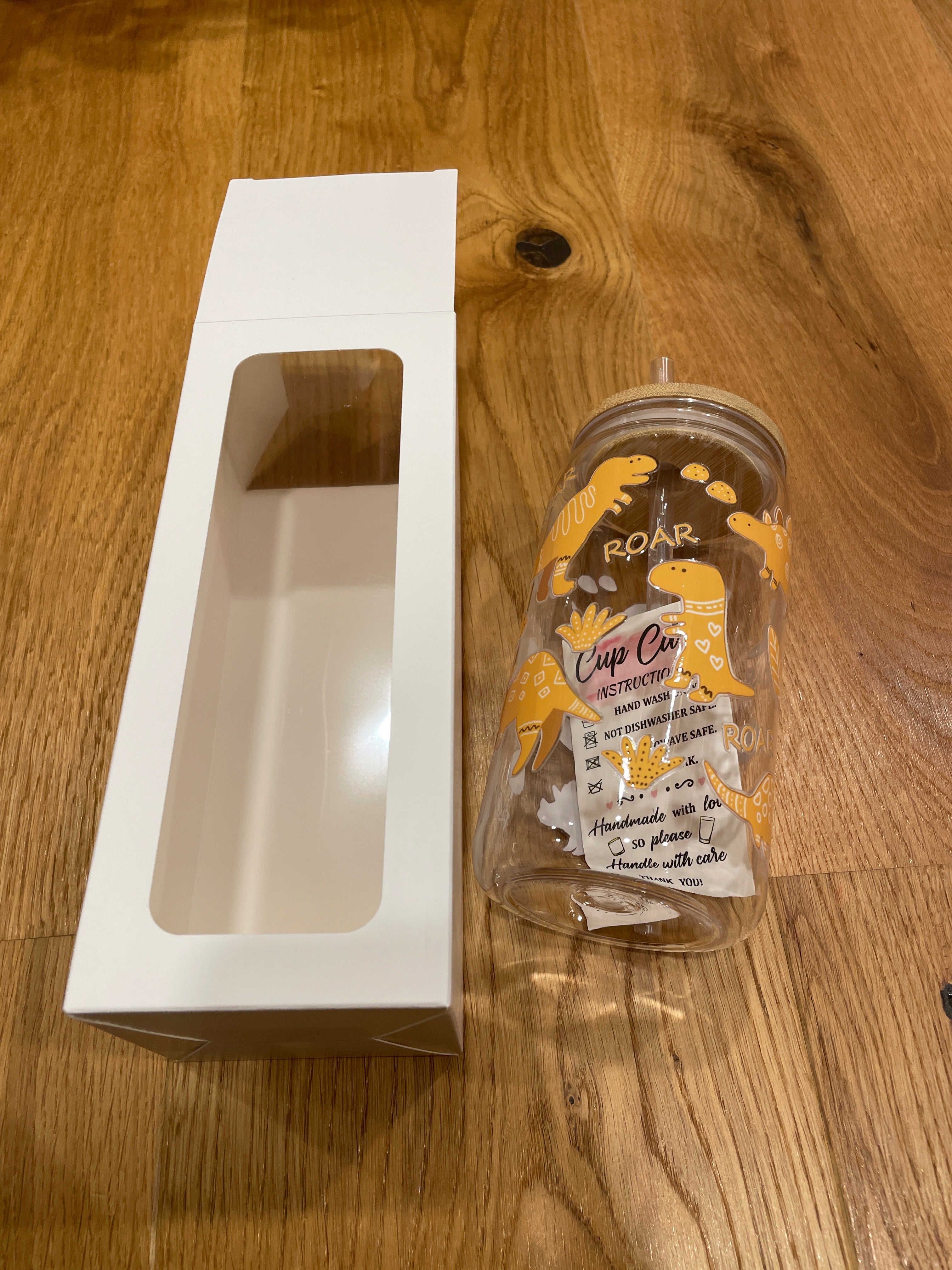 Wiederverwendbarer Trinkbecher mit Bambusdeckel & Strohhalm – stylisch, praktisch & perfekt für unterwegs!