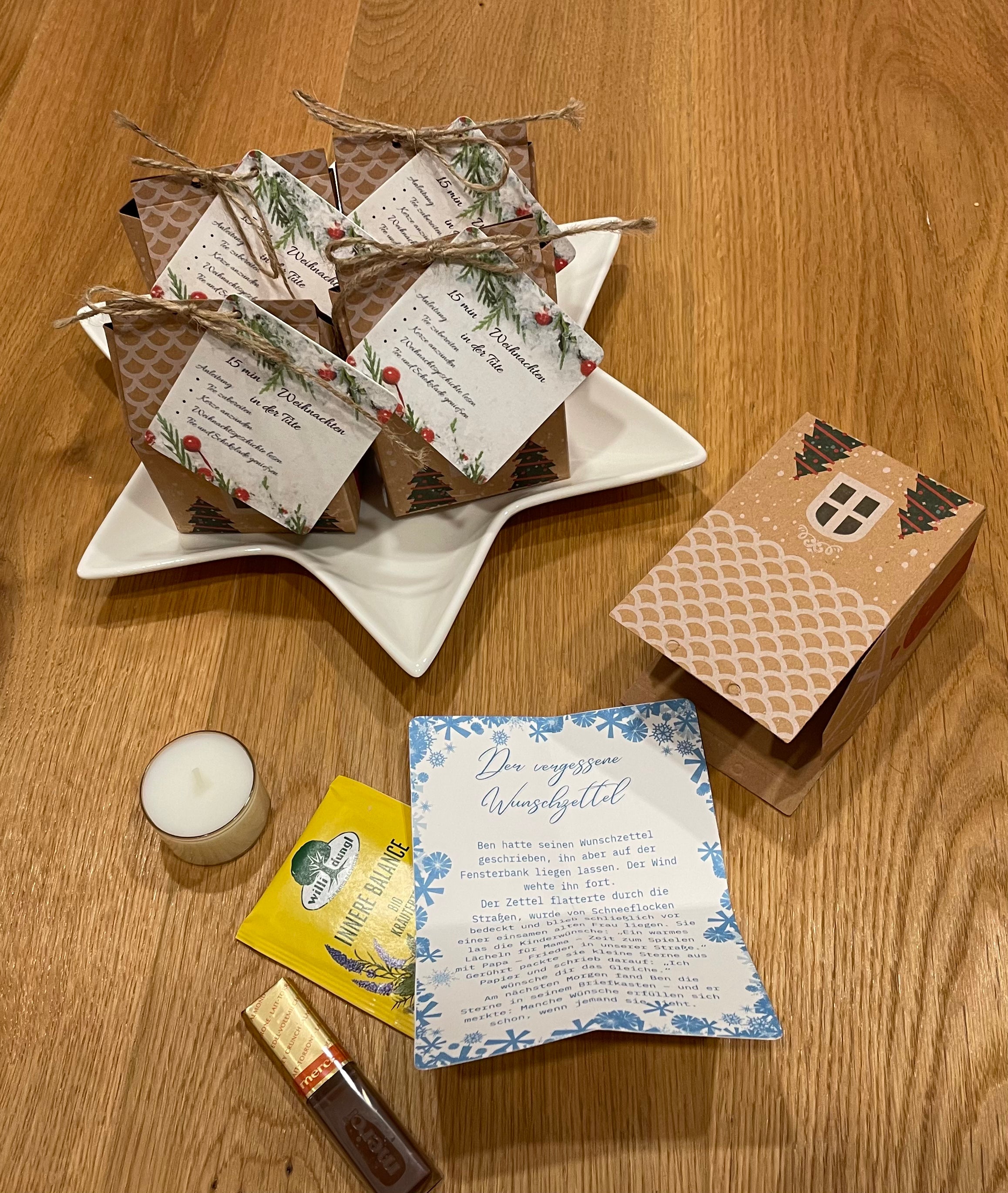 🎄✨ 15 Minuten Weihnachten im Kartonhäuschen – kleine Auszeit, großes Herz! ✨🎄