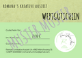 Wertgutschein - Romana's Kreative Auszeit