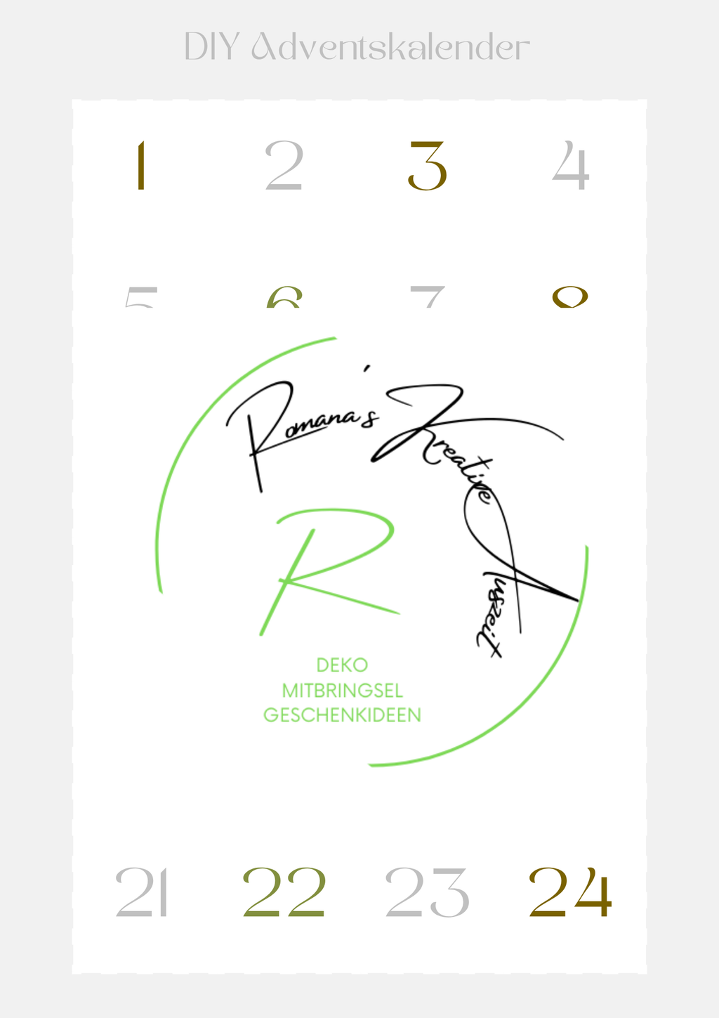 DIY Mini-Adventskalender – Die kleine Pause im Winter.