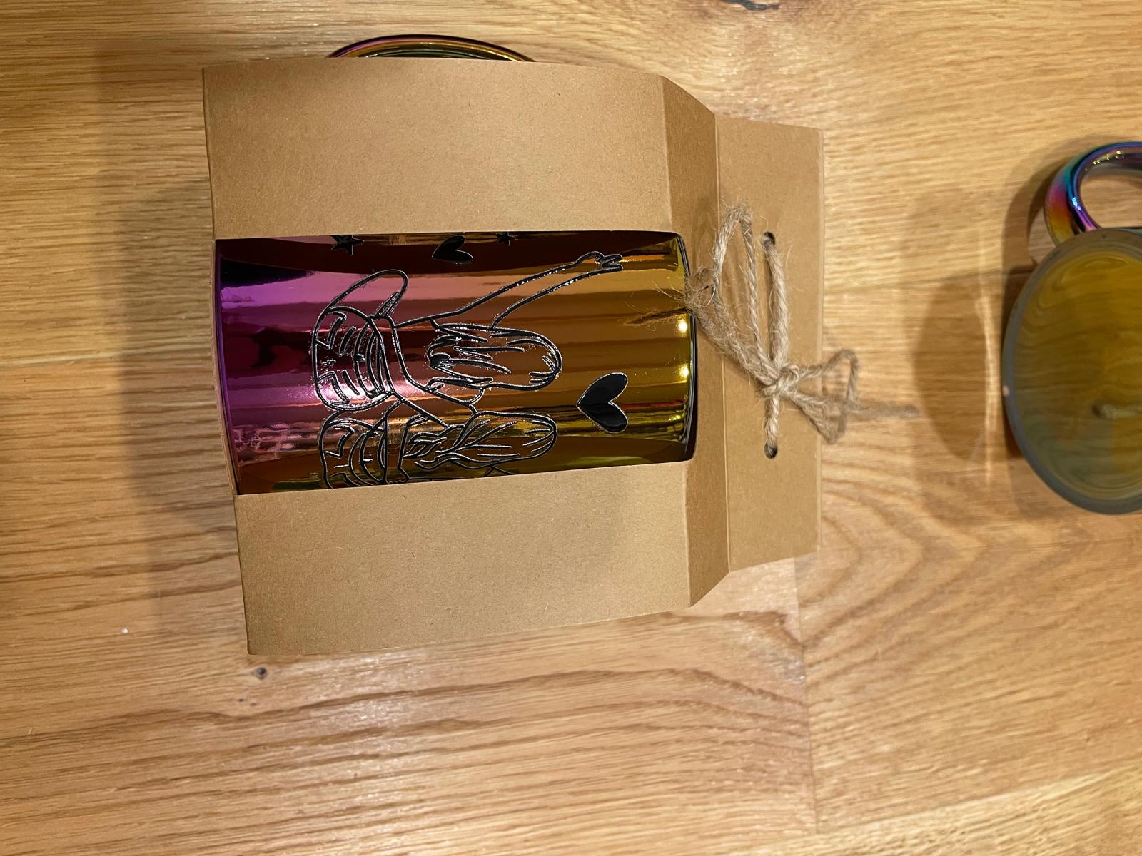 Regenbogen-Tasse mit Rub-On-Spruch oder -Motiv – Liebevoll gestaltet & einzigartig "Best Friends"