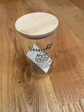 🍪 Vorratsglas für Kekse – mit Spruch & Bambusdeckel (750 ml) ✨