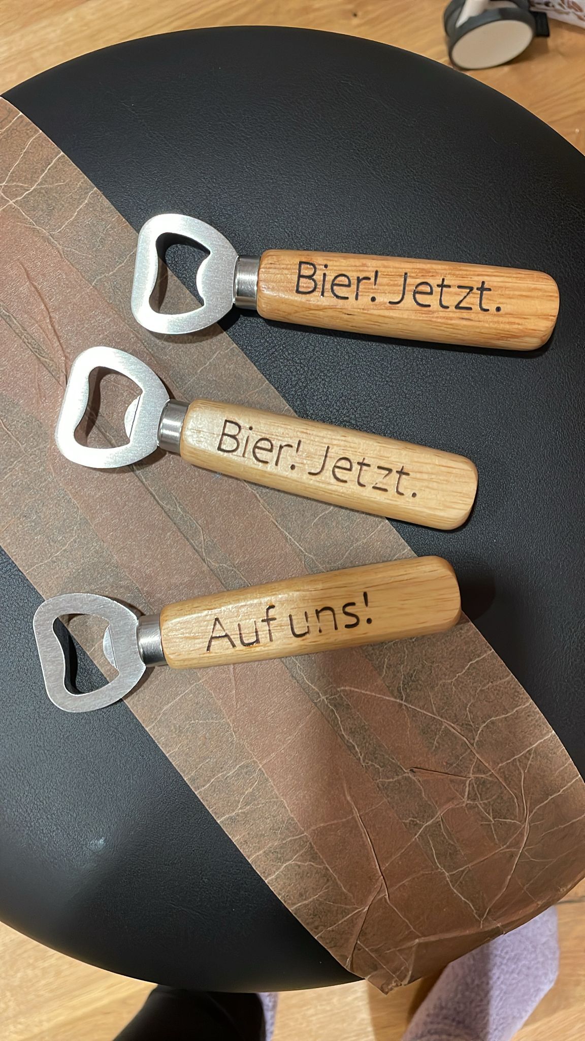 Flaschenöffner mit Holzgriff