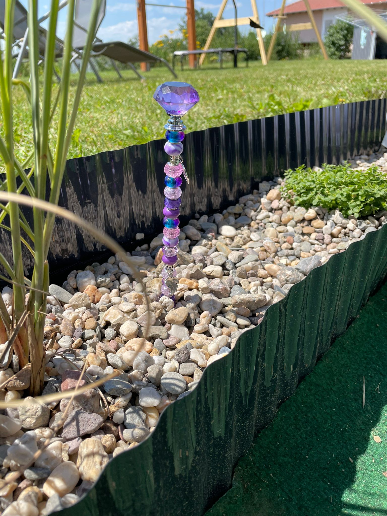 Magische Gartenstäbe – Feenstäbe, Sonnenfänger & Decostehle für deinen Zaubergarten GRÜN Schmetterling