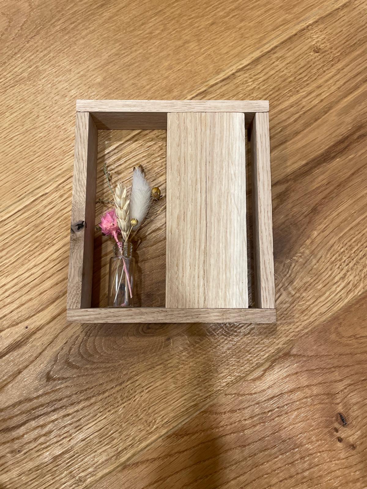 Mini‑Vase & Trockenblumen – Willkommensschild für den Eingangsbereich – Geschenk zur Einweihung "Wohlfühlplatz"