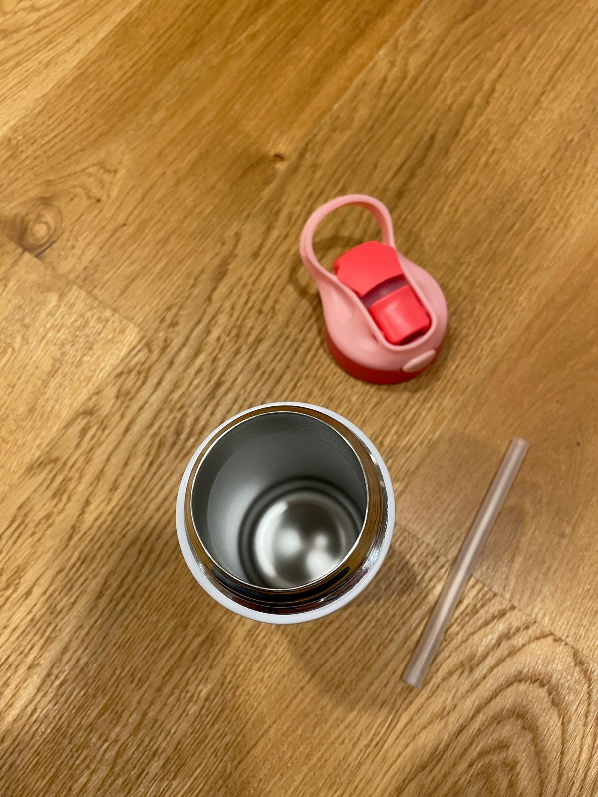 12oz/350ml Edelstahl-Isolierbecher - Ideal für Zuhause, Schule und Park "Rosa Traktor"