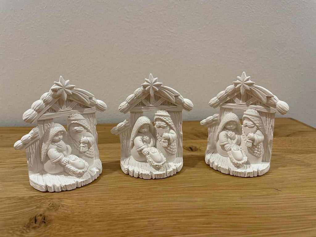 Handgegossene Gießmasse-Krippe – Zeitlose Weihnachtsdeko ✨